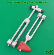 2 in 1 TAYLOR HAMMER C128 TUNING FORK Combo SET +TUNING FORK WITH BUCK HAMMER