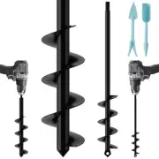 Garden Auger Drill Bit for Planting 2 Pack – 1.6 x 16” & 3.5 x 16” Spiral Hol...