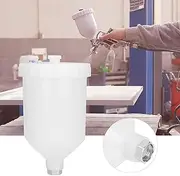Spray Gun Pot, 600ml Spray Gun Cup Plastic Stainless Steel Threaded Connector Hand Tool Accessories