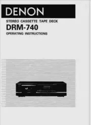 Denon DRM-740 Cassette Tape Deck Player Operating Instruction - USER MANUAL