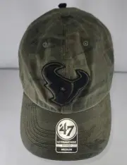 '47 Brand Houston Texans Woodland Camo Franchise Fitted Size Medium Dad Cap NWT