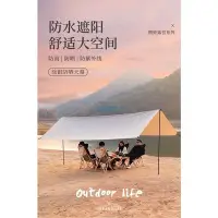 在飛比找Yahoo!奇摩拍賣優惠-好品質 55減5大天幕 哈比天幕 輕量天幕 營天幕 方型天幕