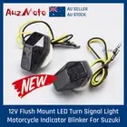 12V Flush Mount LED Turn Signal Light Motorcycle Indicator Blinker For Suzuki AU