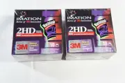 2 Box Imation 3M High Density 2HD 3.5" Mac Formatted 1.44 MB Diskettes 10 Pack