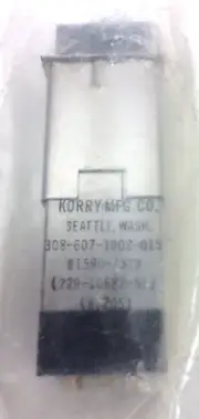 KORRY Push Switch Light Indicator #308-607-1002-015 NSN: 229-10682-51 T56