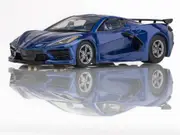 AFX Corvette C8 Riptide Blue Metallic Slot Car