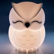 ~❤️Kids SLEEPING OWL NIGHT LIGHT Bird Rechargeable USB Soft/Cool to touch LED ❤️