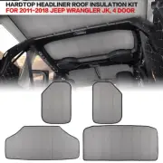 Hardtop Headliner Roof Insulation Kit Set For 2011-2018 Jeep Wrangler JK 4-Door