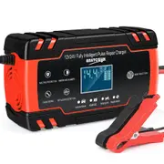 B-Qtech Car Battery Charger, 12V 8Amp/24V 4Amp Smart Automatic Battery Charger Maintainer Trickle Charger with LCD Display for Car, Truck, Motorcycle, Lawn Mower, Boat, RV, SUV, ATV