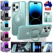 For iPhone 16e 16 15 14 Plus 13 12 Pro Max MagSafe Case Ring Heavy Duty Cover