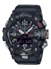 CASIO G SHOCK MASTER OF G MUDMASTER BLACK FACE CASE DIG ANA