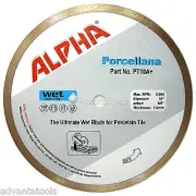10” Alpha Porcellana Porcelain Wet Tile Diamond Saw Blade