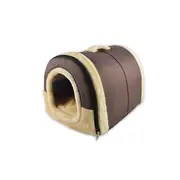 Foldable Cat Bed Cave-Non-Slip PetRabbit House with Detachable Cushion - 2#