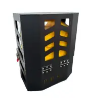 Black Aluminium Jerry Can Holder Lockable Lid, Canopy, Trailer, Caravan, 4WD