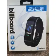 Billboard Tracker Fitness Smartwatch Bluetooth for Men and Women Black