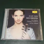HILARY HAHN BACH Violin Concertos Los Angeles Jeffrey Kahane (CD, 2003) OOP NEW