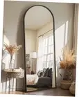 Arched Mirror Full Length,Standing Mirror,Large Floor Mirror with Stand for