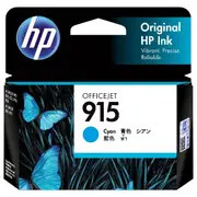 HP 915 3YM15AA Cyan Genuine Ink Cartridge 315 Prints