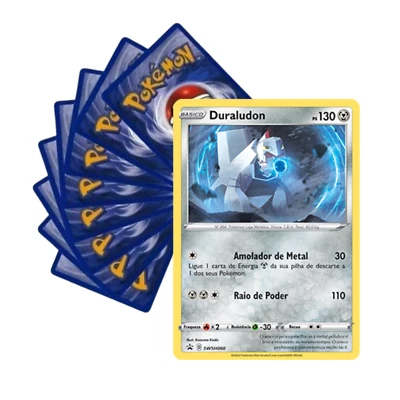 Kit Pokémon Portuguese - Duraludon SWSH060 Sword & Shield + 10 Original Cards
