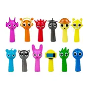 12 Pieces Sprunki Figures Gifts for Girls Boys Colorful Rhythm Box Figurines