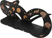 Unique Gothic Snake Design Floating Crystal Shelf Rustic Wooden Wall Decor for Home