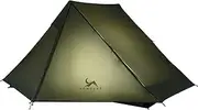 TOMOUNT Ultralight Trekking Pole Tent for 1-2 Person,Lightweight Backpacking Tent,Waterproof Windproof Tents for Climbing,Camping,Hiking,Trekking