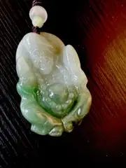 純天然翡翠A貨 道家 逍遙濟公 飄陽綠 超美！ 100% Untreated Myanmar Burma Grade A Jadeite