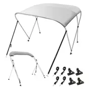 3 Bow Bimini Top Boat Canopy with UV Protection and Aluminum Frame