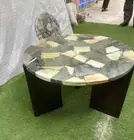 Terrazzo Coffee Table Flat For balcony, round terrazzo table, Modern Table Decor