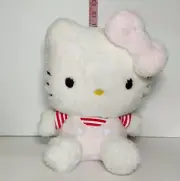 New Hello Kitty Pink Soft Fuzzy 12" Plush Stuffed Toy Sanrio USA