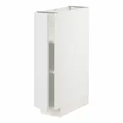 METOD base cabinet with shelves, white/Stensund white, 20x60x80 cm