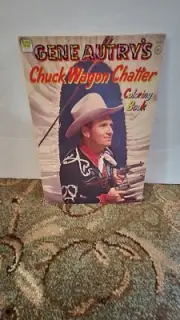 1975 Unused Gene Autry Chuck Wagon Chatter Coloring Book!
