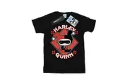 Harley Quinn Girls Chibi Cotton T-Shirt (Black) - UTBI1483