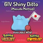 ✨ Shiny Ditto ✨6IV✨Japanese Masuda✨ Pokemon Scarlet & Violet ✨ Instant Delivery!