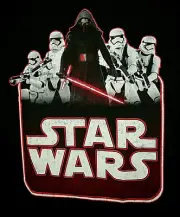 Star Wars Darkness Rises Kylo Ren & Storm Troopers T-Shirt New Sz Large 2016