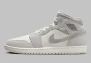 Nike Air Jordan 1 Retro Mid SE Neutral Grey Smoke Grey Sail FQ7720-002 sz 14 Men