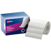 Avery Roll Address Labels 89 x 24mm White 500 Pack
