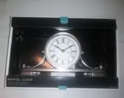 Vintage Brushed Silver Mantel Clock by Target ~ New Others & Rare