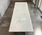 White Quartz Agate Stone Dining Table Top, Agate Center Sofa Table Handmade Deco
