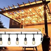 20/50 PCS Q-Hanger Screw Hooks for Outdoor String Lights Safety Buckle Design Easy Release Hanger Hooks Easy Release Outdoor Wire and Fairy Lights Christmas Li