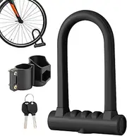 Lock,U Lock for Silicone - Lock Steel Shackle with 2 Copper Keys Resistant to Cutting & Leverage