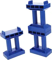 6pcs Wooden Train Bridge Model Train Track Accessories Bridge Pillars for Toy Railway Set
