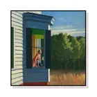 NNEDSZ Wall Art 80cmx80cm Cape Cod Morning By Edward Hopper Black Frame Canvas