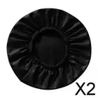 2x Round Bar Stool Cover Pu Seat Cover with Elastic Band Waterproof Barstool