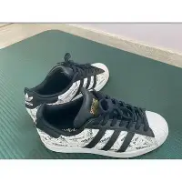 在飛比找Yahoo!奇摩拍賣優惠-Adidas Superstar 愛迪達 金標 白 黑 滿版