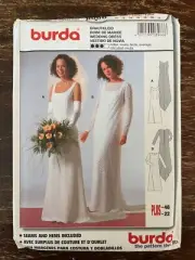 Burda 8966 UNCUT Sewing Pattern, Misses' Wedding Dress, Size 10-22