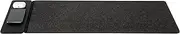Lenoxx Reversible Wireless Fast Charging Desktop Mat for Smartphones and Earbuds - Fast Charging for 2 Devices, Reversible Design, Detachable Magnetic Panel