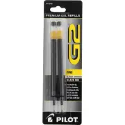 3 Pack Pilot G2 Gel Ink Refill, Fine, Black 77240, 2 Ct