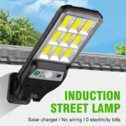 , Solar Lamp, Lighting Mode, Motion Sensor Lamp 9-grid Cob Solar Wall Lamp Wall