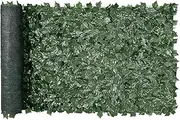 VEVOR Ivy Privacy Fence, 1 x 2.5 m Artificial Green Wall Screen,39 x98 Inch Greenery Ivy Fence with Mesh Cloth Backing and Strengthened Joint, Faux Hedges Vine Leaf Decoration for Outdoor Garden, Yard